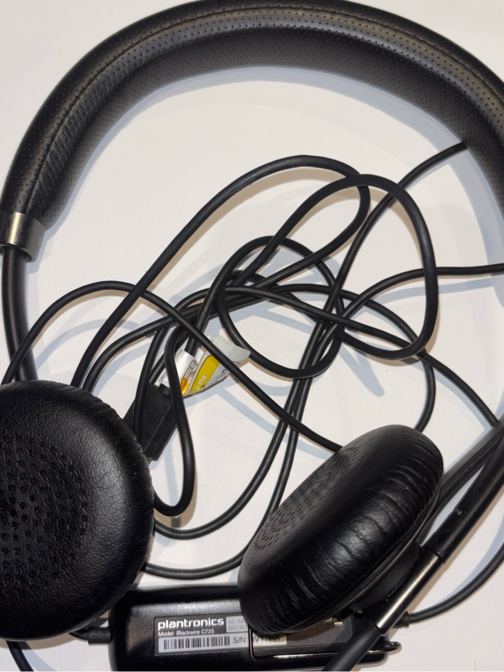 Plantronics Black Wired Over-Ear Headphones with Cushioned Headband